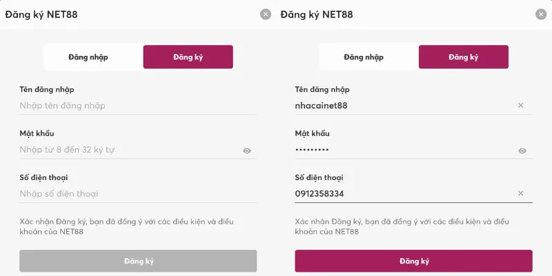 Hướng dẫn đăng ký Net88 chi tiết và dễ hiểu